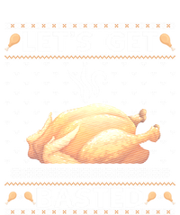 Lets Get Basted Turkey Fall Vibes Ugly Thanksgiving Sweater Gift Ceramic Bell Ornament