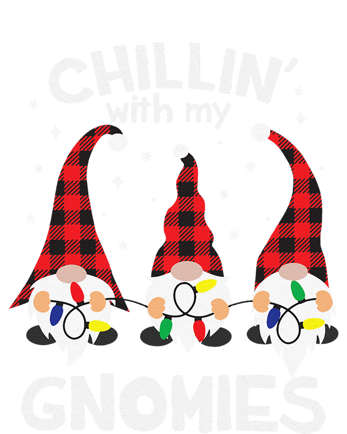 Chillin With My Gnomies Funny Gnome Christmas Pamajas Family Cute T-Shirt