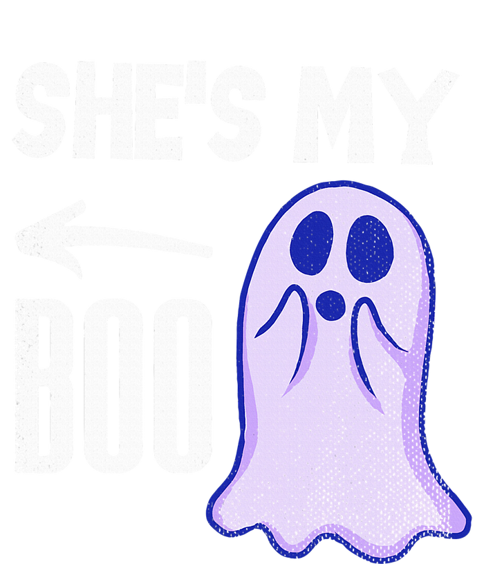 Shes My Boo Cute Ghost Matching Couple Halloween Costume Yupoong Adult 5-Panel Trucker Hat