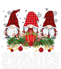 Chillin With My Gnomies Plaid Christmas Santa Gnomes Xmas T-Shirt