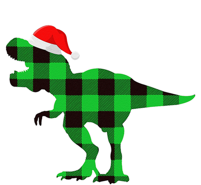 Buffalo Plaid Green Dinosaur T Rex Funny Christmas Tie-Dye Long Sleeve Shirt