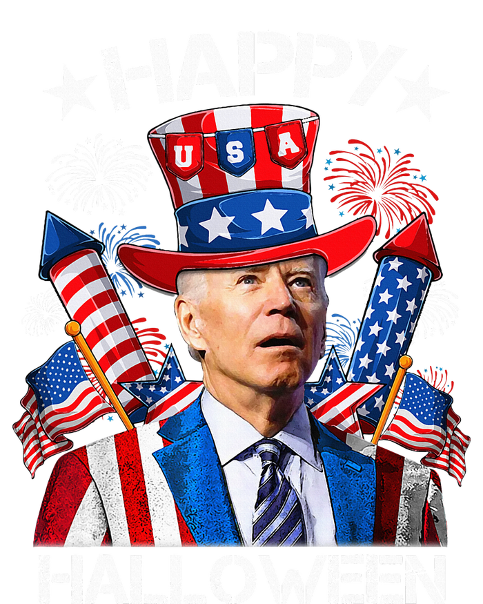 Funny Joe Biden 4th Of July Happy Halloween Firework T-Shirt