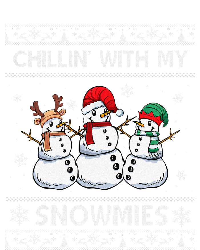 Chillin With My Snowmies Funny Ugly Christmas Pajama Xmas Sustainable Beanie