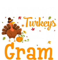 My Favorite Turkeys Call Me Gram Thanksgiving Funny Costume Cool Gift 16 in Basic Backpack