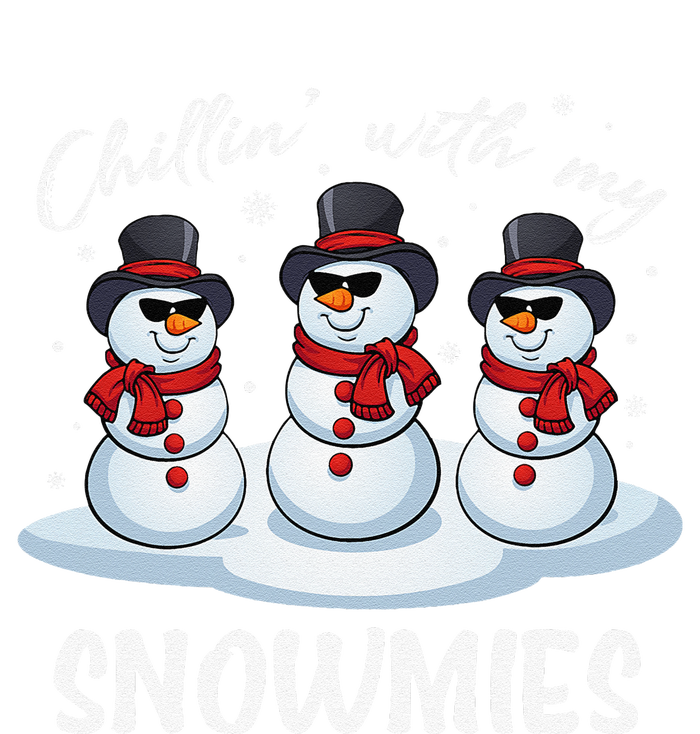 Chillin With My Snowmies Teacher Christmas Snowman Pajamas Tie-Dye T-Shirt