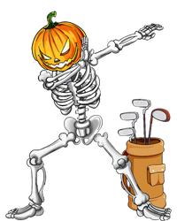 Dabbing Skeleton Pumpkin Golf Halloween Costume Gift Kids T-Shirt