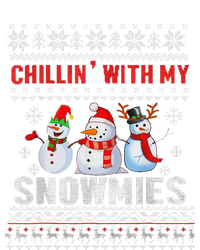 Chillin With My Snowmies Ugly Christmas Snowman Funny Softstyle Adult Sport Polo