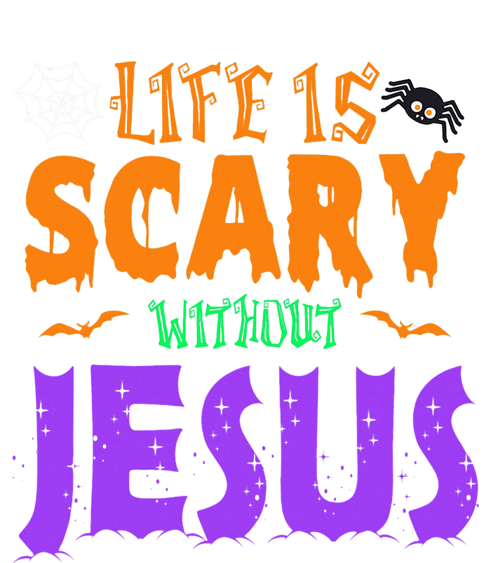 Life Without Jesus Is Scary Fall Christian Halloween Jesus Coaster