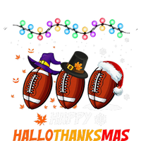 Happy Hallothanksmas Football Halloween Thanksgiving Xmas Sweatshirt