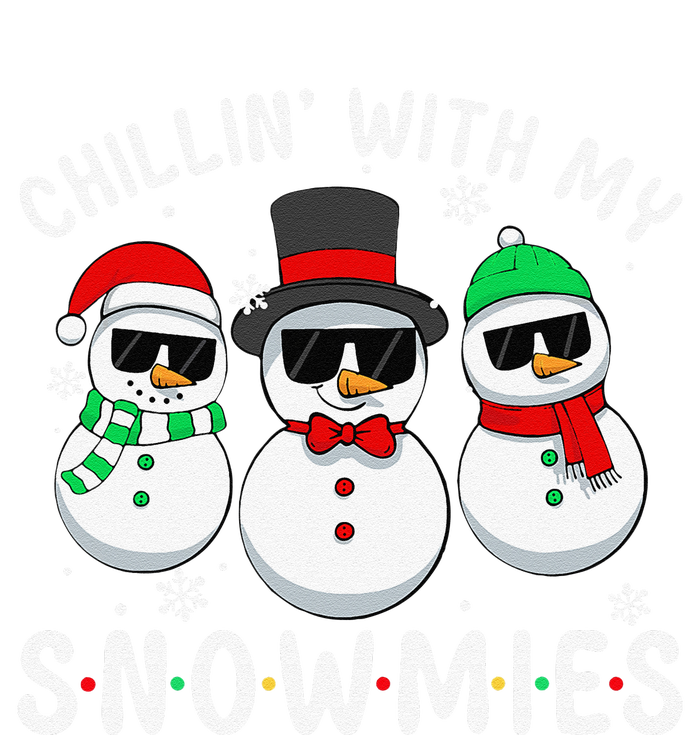 Chillin With My Snowmies Snowman Christmas Pajama T-Shirt