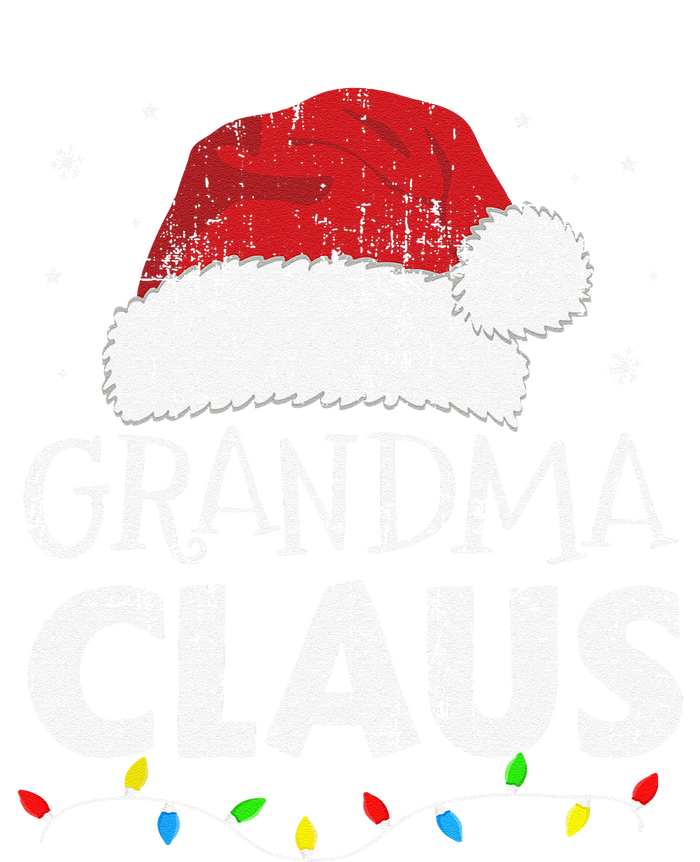 Grandma Claus Christmas Lights Matching Family Xmas Pajama Women's Racerback Tank