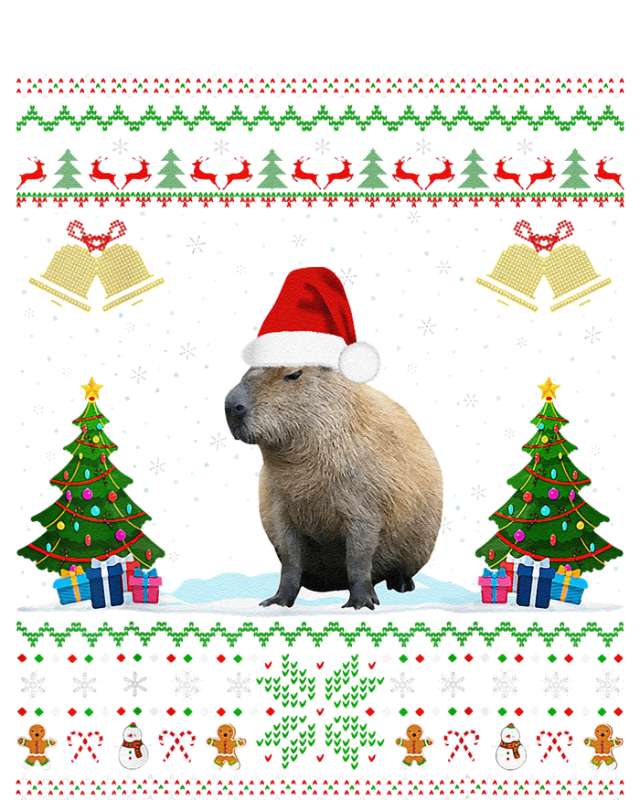 Capybara Christmas Xmas Lighting Santa Hat T-Shirt