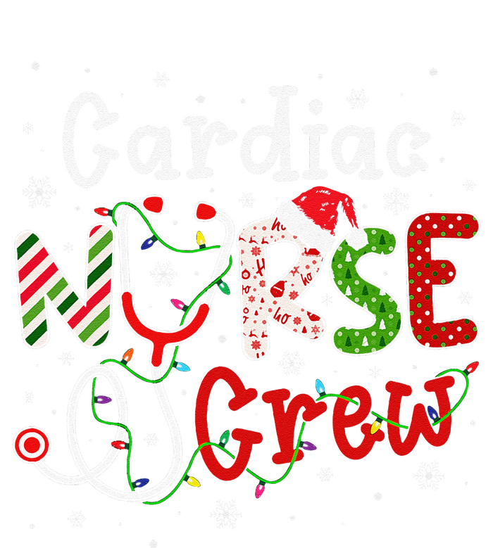 Cardiac Christmas Nurse Crew Funny Nursing Christmas Pattern T-Shirt