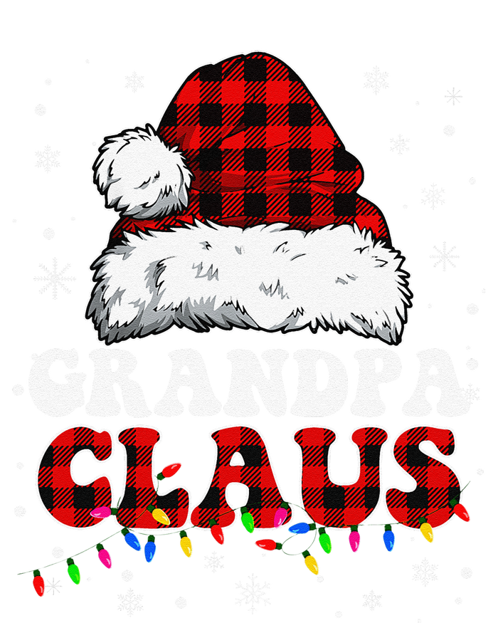 Grandpa Claus Funny Santa Claus Matching Family Pajamas Women's Long Sleeve Flannel Pajama Set 