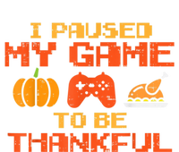 Paused My Game Thankful Video Gamer Thanksgiving Gaming Gift Short Acrylic Beanie