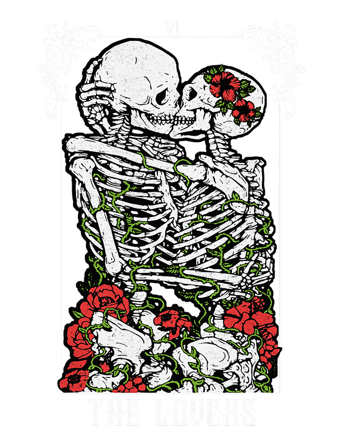 The Lovers Vintage Tarot Card Occult Skeletons Supernatural USA-Made Doggie Bandana