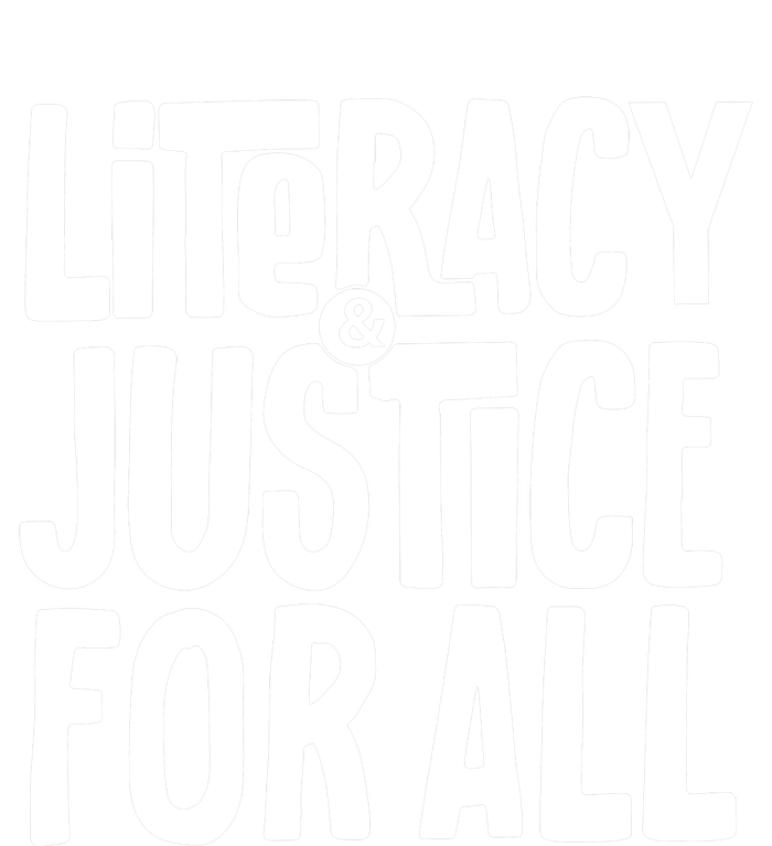 Literacy And Justice For All Literacy Education Womens Funnel Neck Pullover Hood