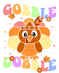 Retro Groovy Gobble Gobble Turkey Pilgrim Thanksgiving Gift T-Shirt