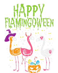 Happy Flamingoween Scary Flamingos Funny Halloween Costume High Crown Mesh Back Trucker Hat