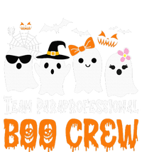 Team Paraprofessional Boo Crew Pumpkin Scary Halloween Aluminum Water Bottle