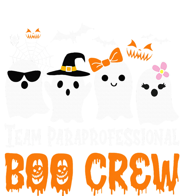 Team Paraprofessional Boo Crew Pumpkin Scary Halloween Aluminum Water Bottle