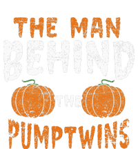 The Man Behind The Pumpkin Twins Funny Halloween Pregnancy T-Shirt