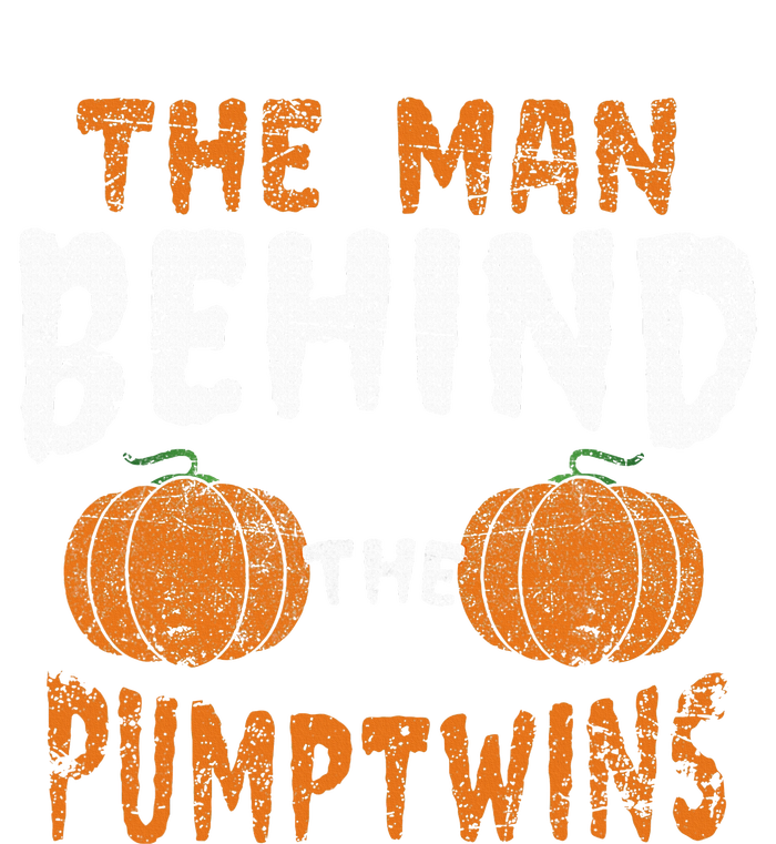 The Man Behind The Pumpkin Twins Funny Halloween Pregnancy T-Shirt