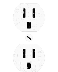 Couple Plug Socket Matching Costume Funny Halloween Gifts T-Shirt