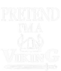 Pretend I'm Viking Funny Lazy Halloween Costume Party Sustainable Knit Beanie