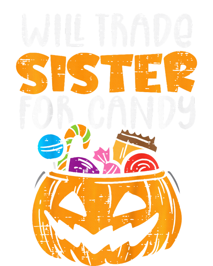 Will Trade Sister For Candy Funny Halloween Family Performance Long Sleeve Polo