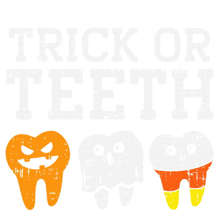 Trick Or Teeth Funny Dental Halloween Treat Dentist Gift Valucap Bio-Washed Visor