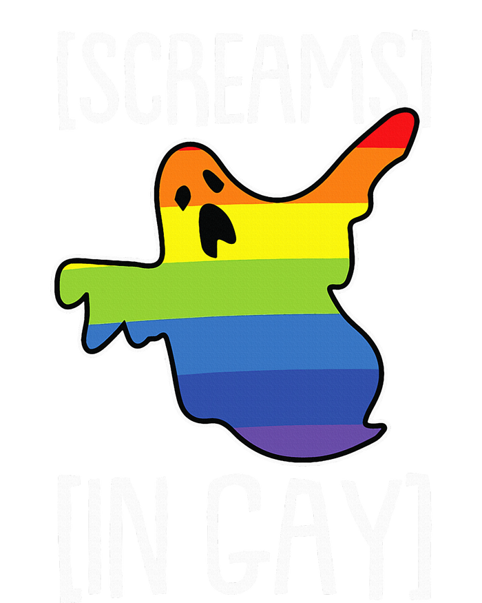 Screams In Gay Lazy Halloween Costume Funny LGBTQ Ghost Boo Premium Hoodie