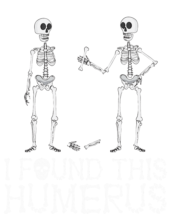 I Found This Humerus Funny Spooky Skeleton Halloween Toddler Fine Jersey T-Shirt