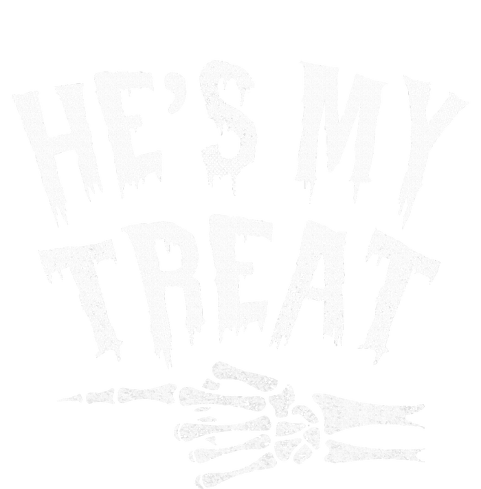 He's My Treat Funny Halloween Matching Couple Costume Ceramic Oval Ornament