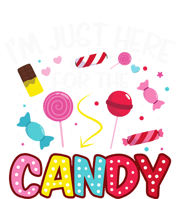 Im Just Here For The Candy Halloween Cute Lollipop Sweets Womens California Wash Sweatshirt