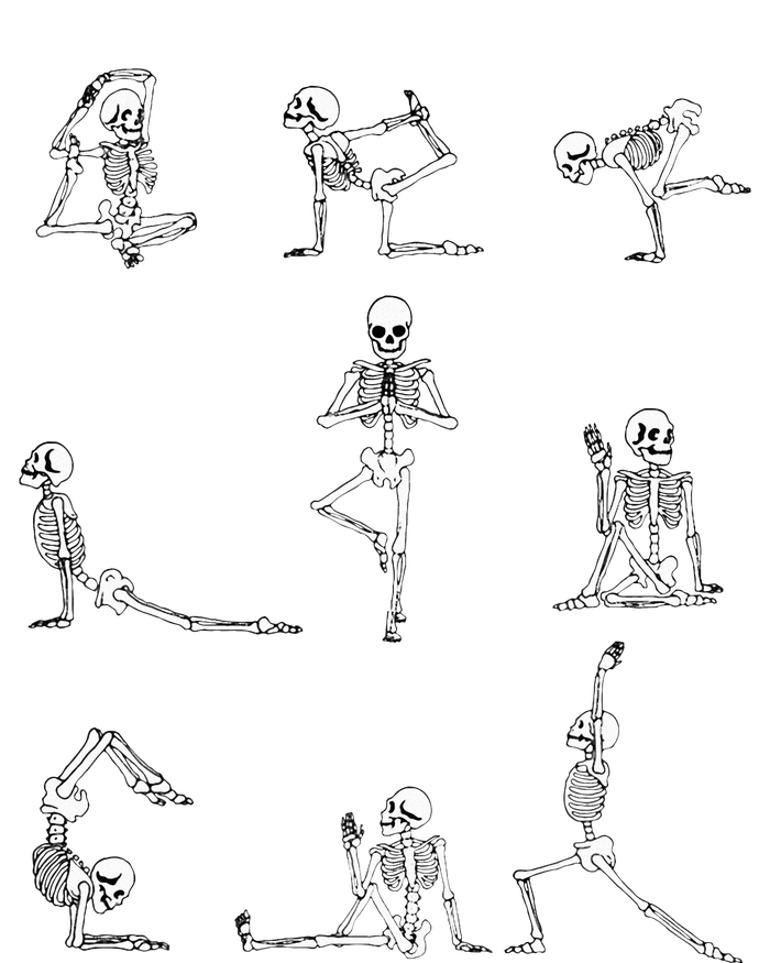 Yoga Skeleton for a Yoga Fan Women's Racerback Tank