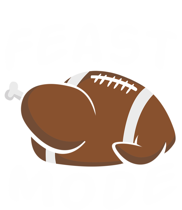 Feast Mode Football Turkey Funny Thanksgiving Gift Women's Tri-Blend 3/4-Sleeve Raglan Shirt