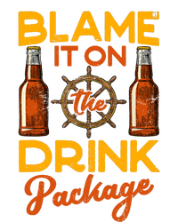 Blame It On The Drink Package Funny Cruise Full Zip Hoodie