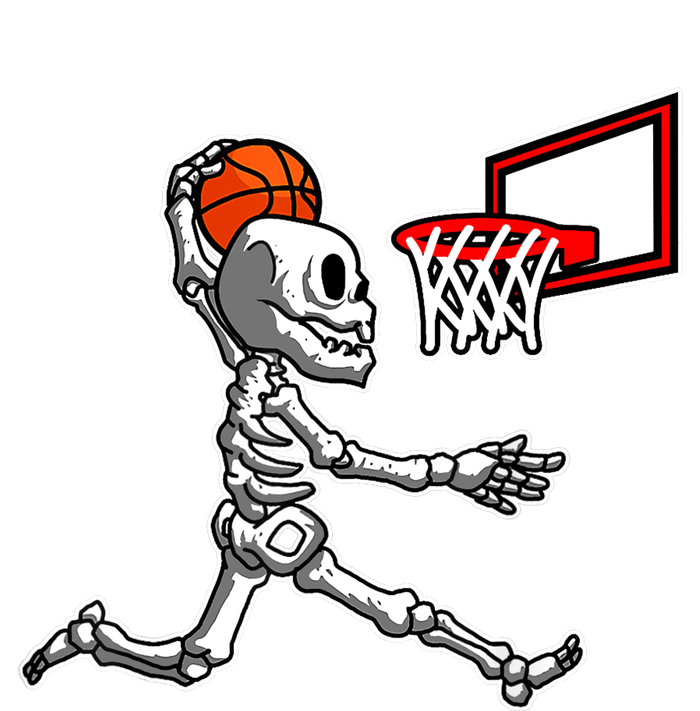 Skeleton Playing Basketball Dunk Halloween Costume Boy Tie-Dye T-Shirt