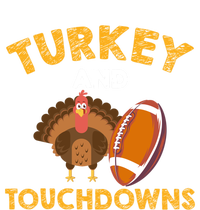 Football Thanksgiving Turkey And Touchdowns Gift Tie Dye Hoodie