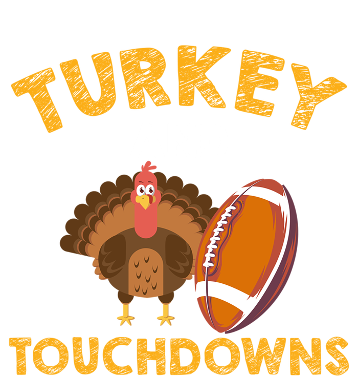 Football Thanksgiving Turkey And Touchdowns Gift Tie Dye Hoodie