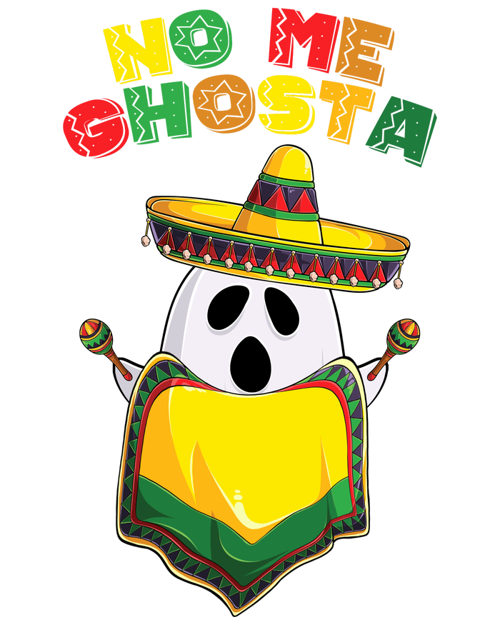 No Me Ghosta Gusta Funny Mexican Halloween Hooded Wearable Blanket