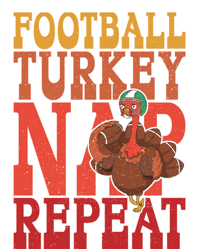 Football Turkey Nap Repeat Thanksgiving Football Lovers Funny Gift Sweatshirt