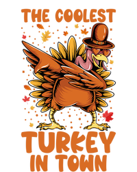 The Coolest Turkey In Town Dabbing Pilgrim Hat Thanksgiving Great Gift T-Shirt