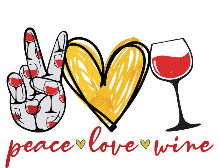 Peace Love Wine Funny Wine Lover Drinking Team Oktoberfest Sustainable Bucket Hat