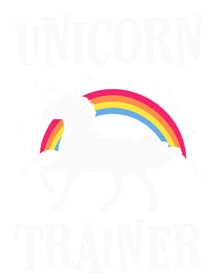 Rainbow Unicorn Trainer Easy Costume Halloween Funny V-Neck T-Shirt