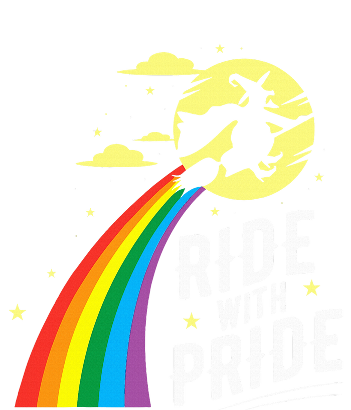 Ride With Pride LGBT Gay Lesbian Witch Halloween Long Sleeve Shirt