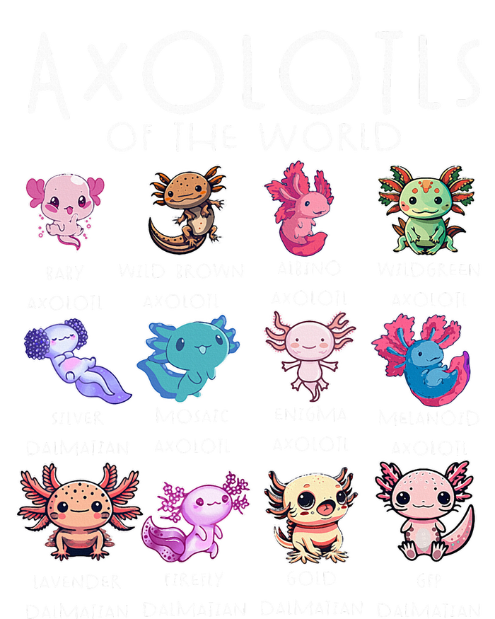 Axolotls Of The World Funny Kawaii Axolotls Baby Bodysuit