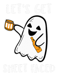 Let's Get Sheet Faced Boos Beer Drinking Boo Ghost Halloween T-Shirt