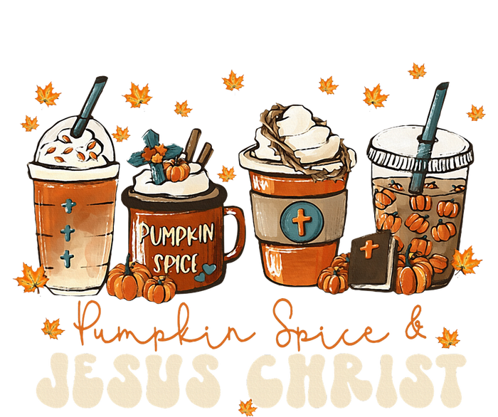 Coffee Latte Pumpkin Spice Jesus Christ Thanksgiving Fall T-Shirt